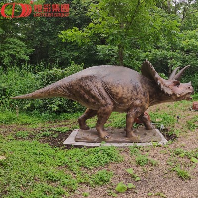 Simulated mechanical dinosaur realistic triceratops for sale