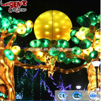 Festival decoration archway lantern at night