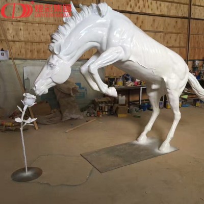 fiberglass large animal statue life size horse statue