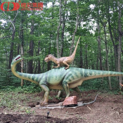 moving animated realistic long neck dinosaur for dinosaur park